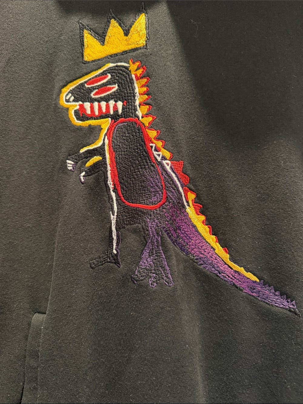 Coach Black Hoodie with Crown Dino Graphic - Men - Picture 3 of 6